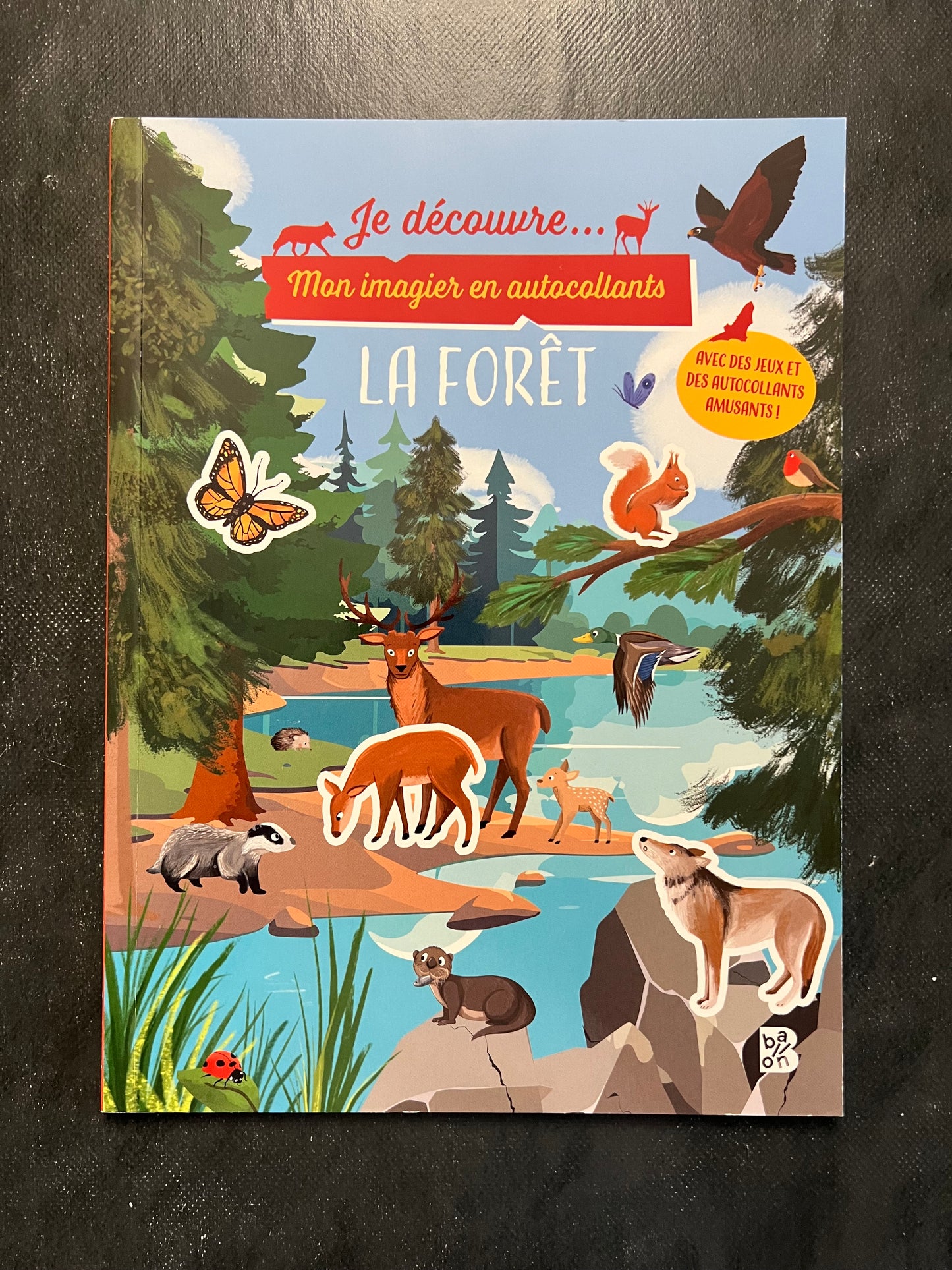 Mon imagier en autocollants - la forêt