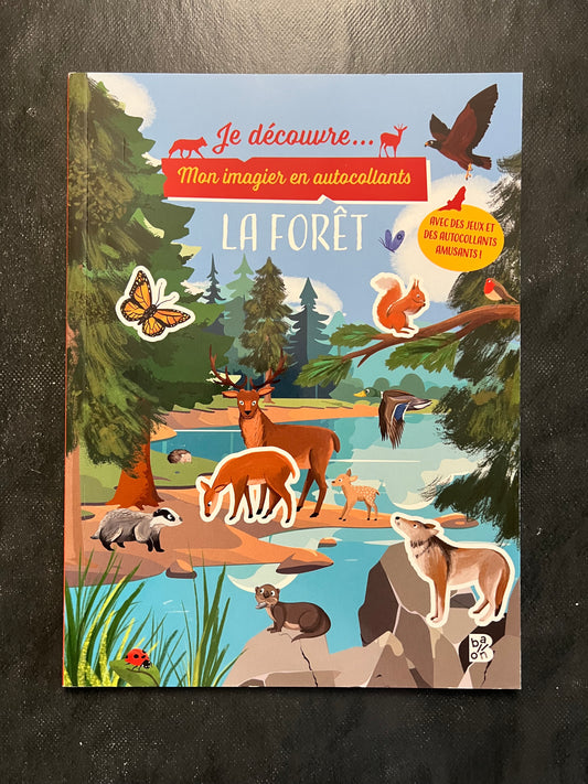 Mon imagier en autocollants - la forêt