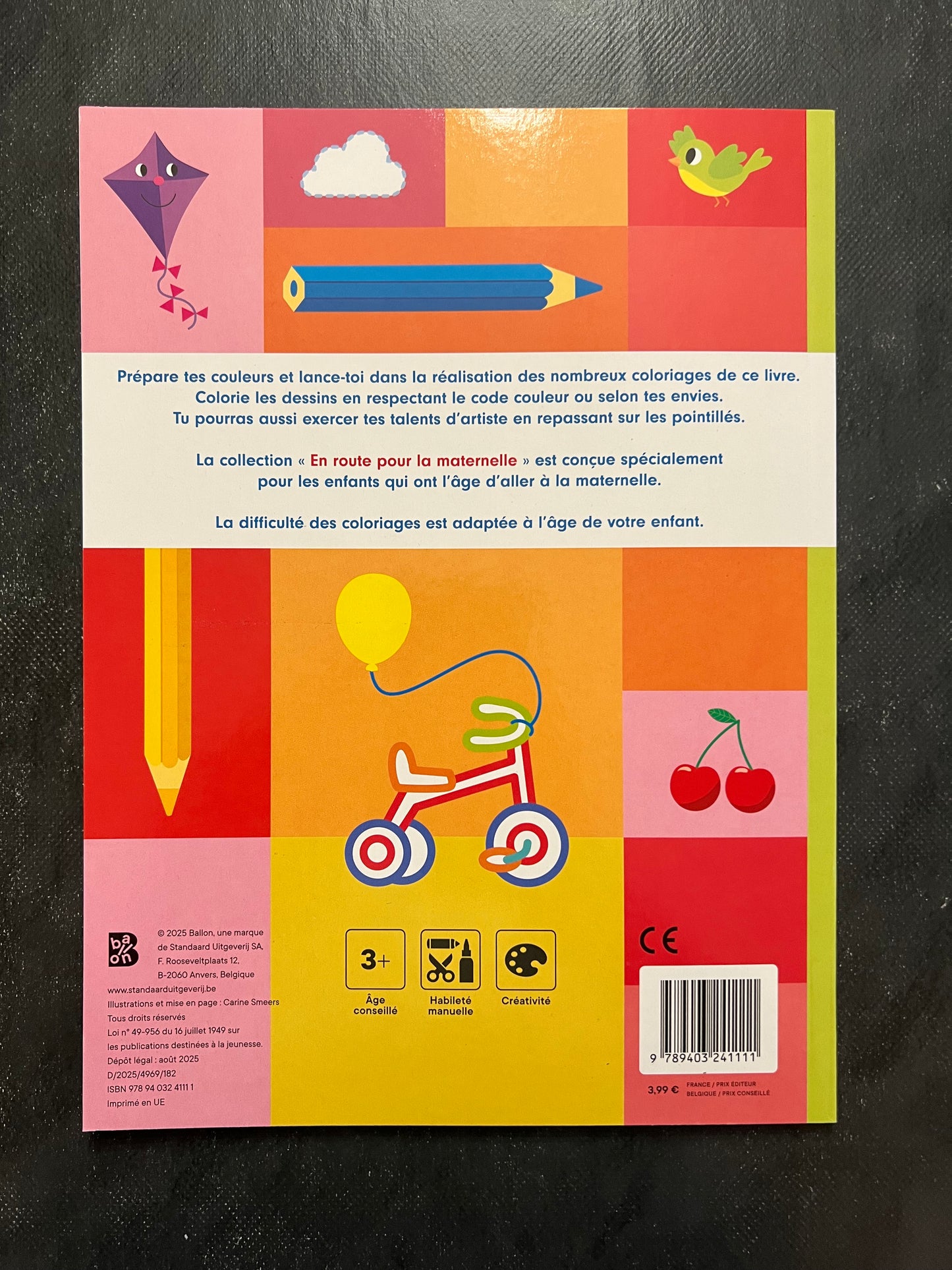 Coloriages en route pour la maternelle - dès 3 ans