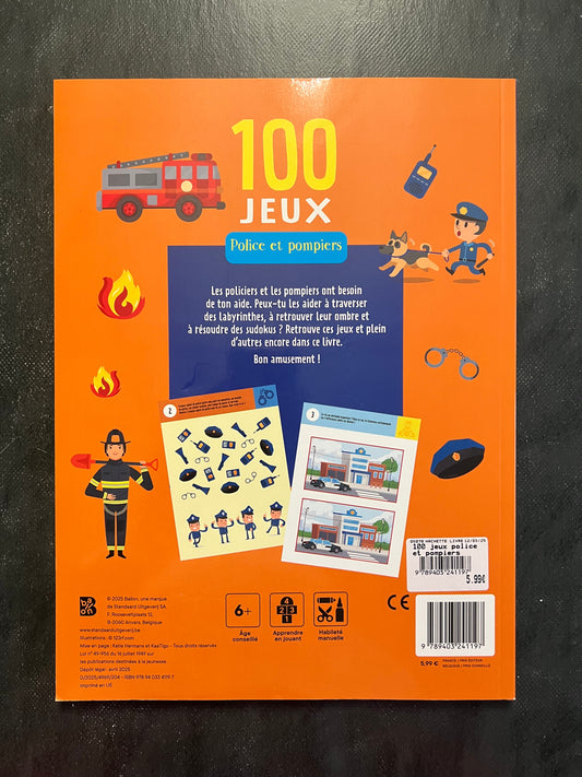 100 jeux - police et pompiers