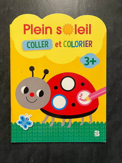 Coller et colorier plein soleil - Dès 3 ans
