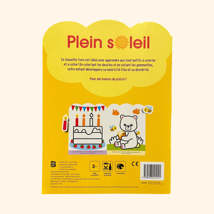 Coller et colorier plein soleil - Dès 3 ans