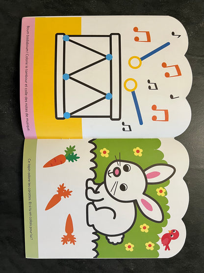 Coller et colorier plein soleil - Dès 3 ans