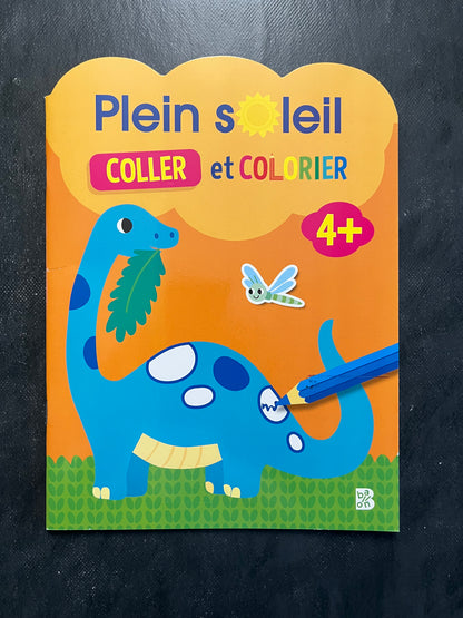 Coller et colorier plein soleil - Dès 4 ans