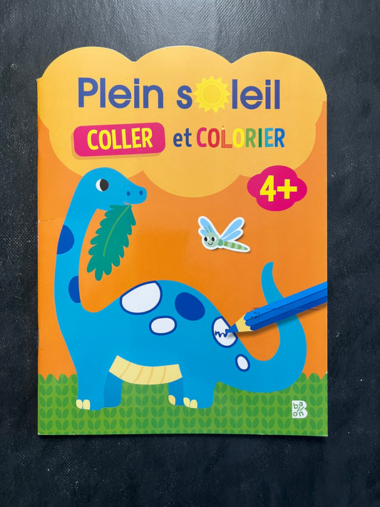Coller et colorier plein soleil - Dès 4 ans