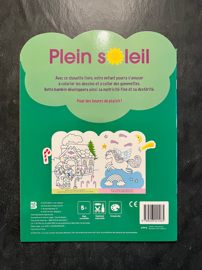 Coller et colorier plein soleil - Dès 5 ans