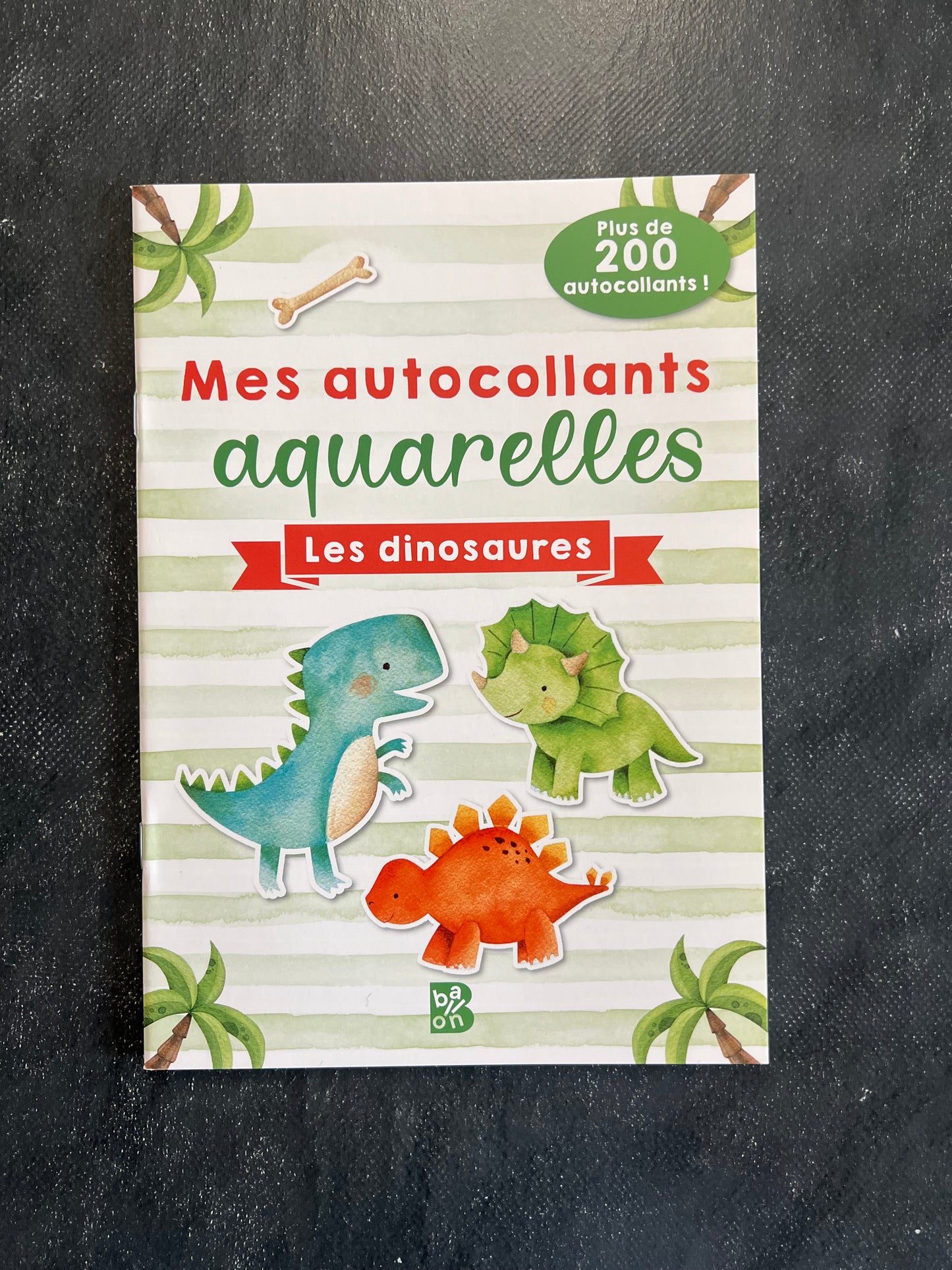 Mes autocollants aquarelles - les dinosaures