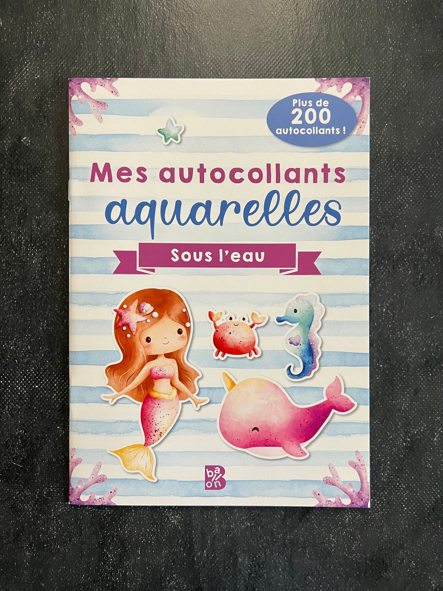 Mes autocollants aquarelles - sous l'eau