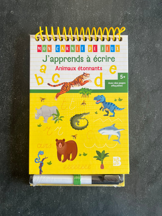 Mon carnet de jeux - animaux étonnants - dès 5 ans