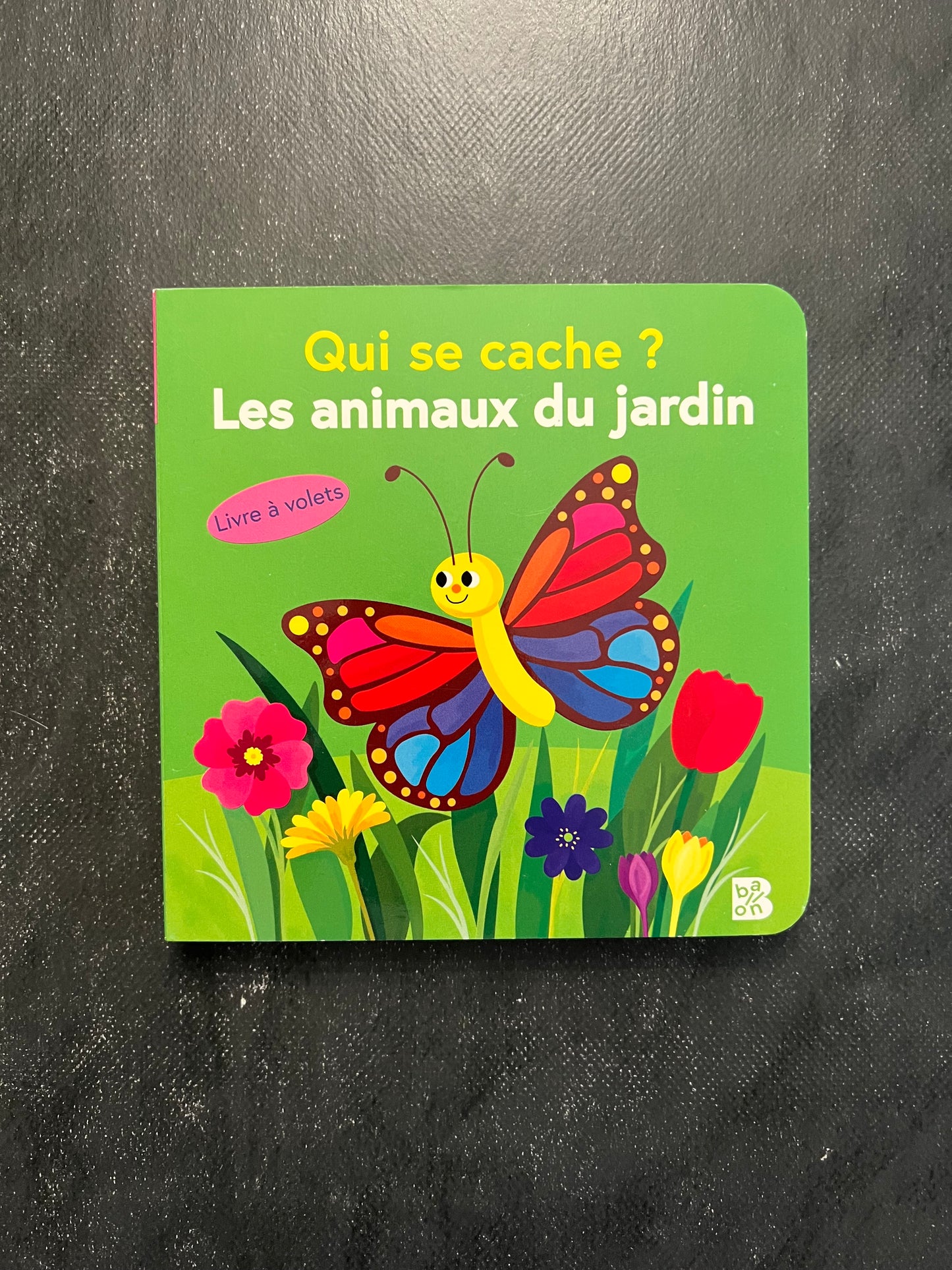 Livre cartonnée - Qui se cache ? Les animaux du jardin (Copie)