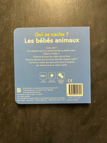 Qui se cache ? les bébés animaux