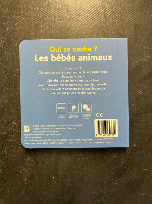 Qui se cache ? les bébés animaux