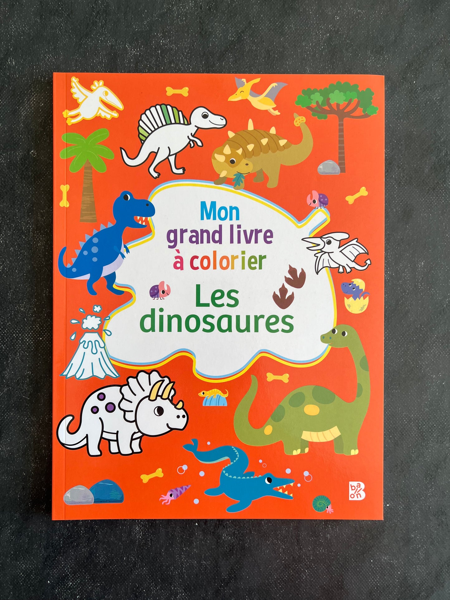 Mon grand livre à colorier - les dinosaures
