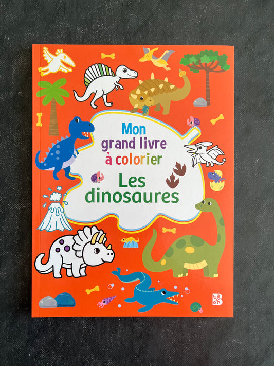 Mon grand livre à colorier - les dinosaures