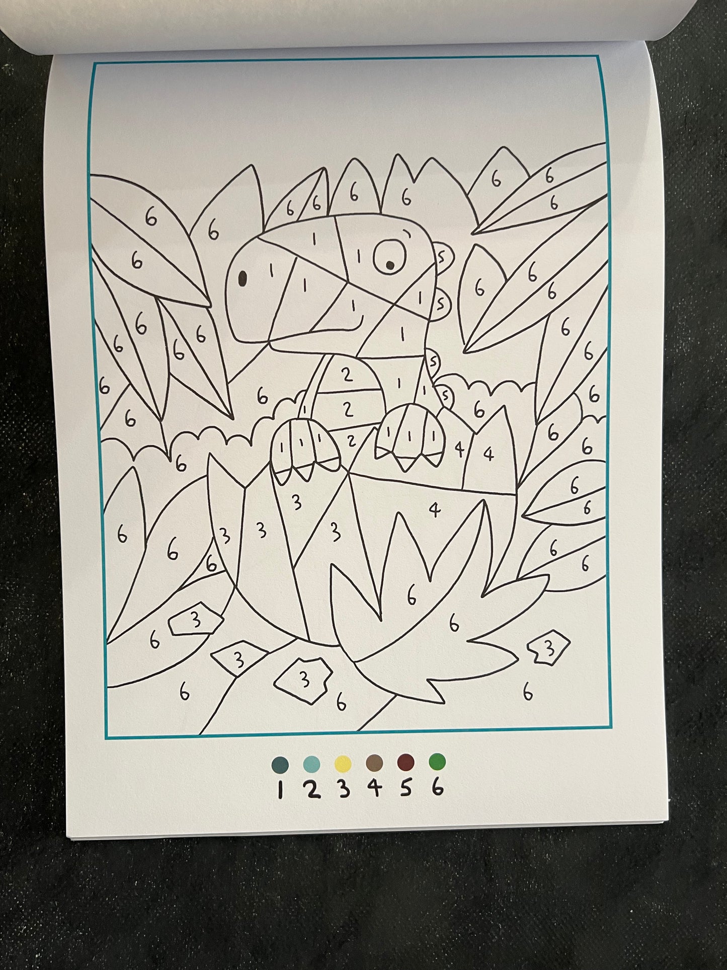 Je colorie selon le code - les dinosaures