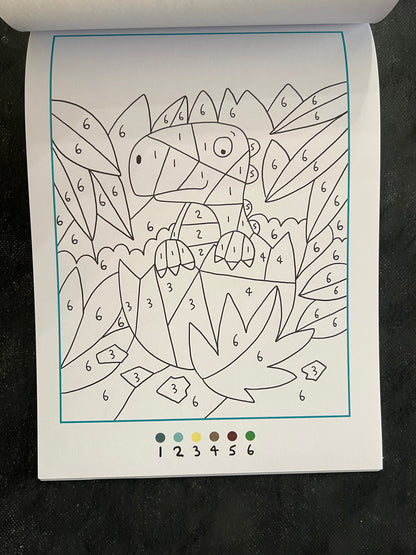 Je colorie selon le code - les dinosaures
