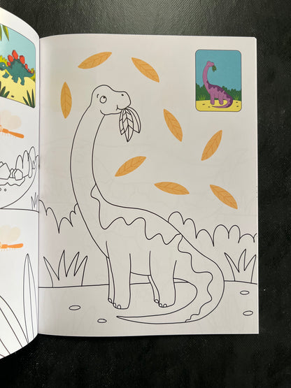 Je colorie et je colle - les dinosaures