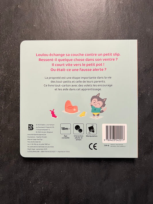 Livre à volets je grandis - le petit pot