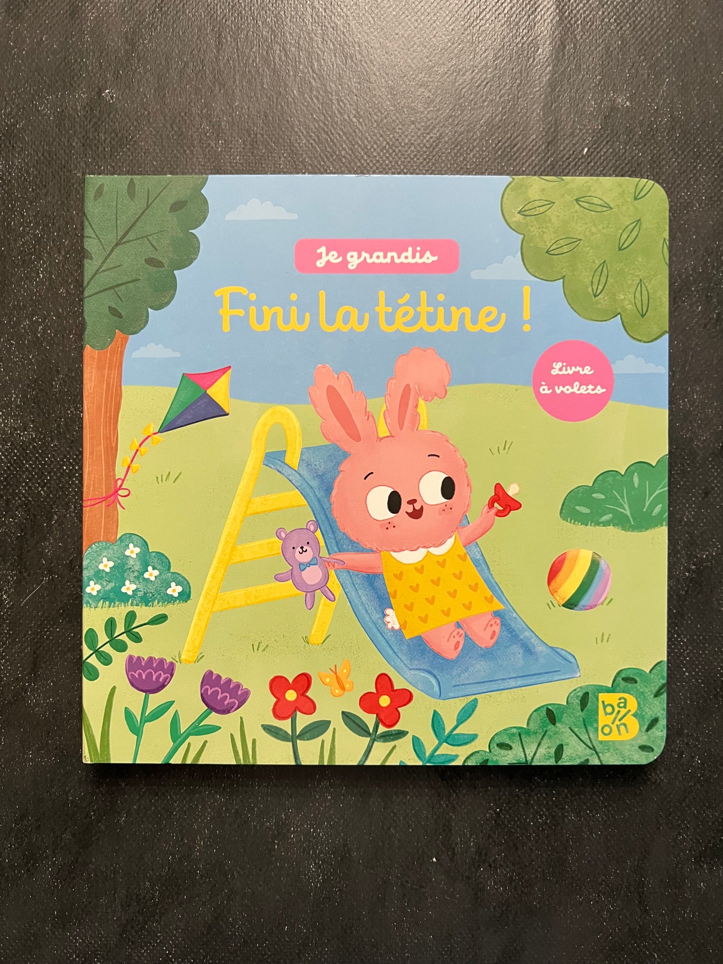 Livre à volets je grandis - finis la tétine