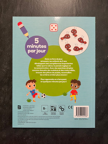 Mon livre d'exercice - 5 minutes par jour