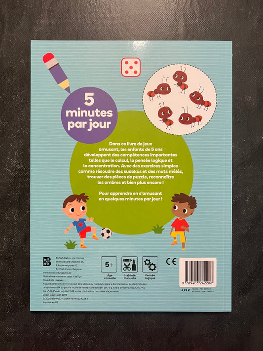 Mon livre d'exercice - 5 minutes par jour