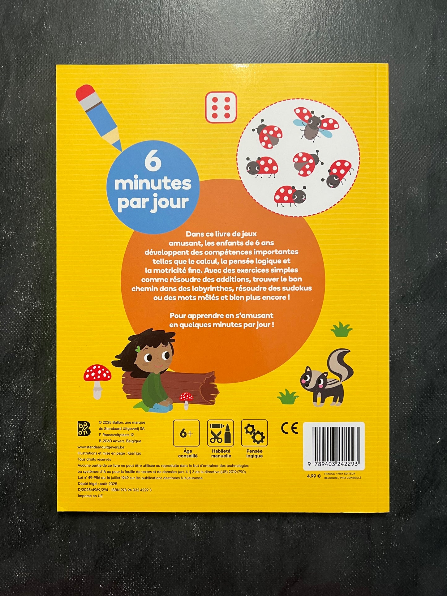 Mon livre d'exercice - 6 minutes par jour
