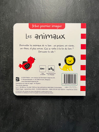 Mon premier imagier avec miroir - les animaux