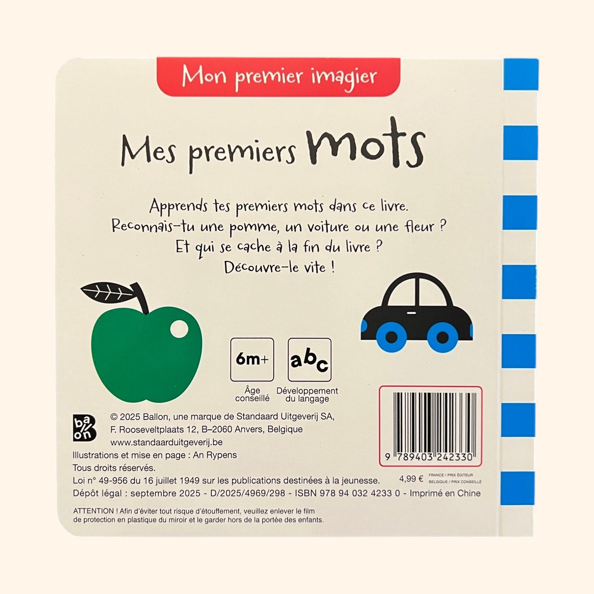 Mon premier imagier avec miroir - Mes premiers mots (0-2 ans)
