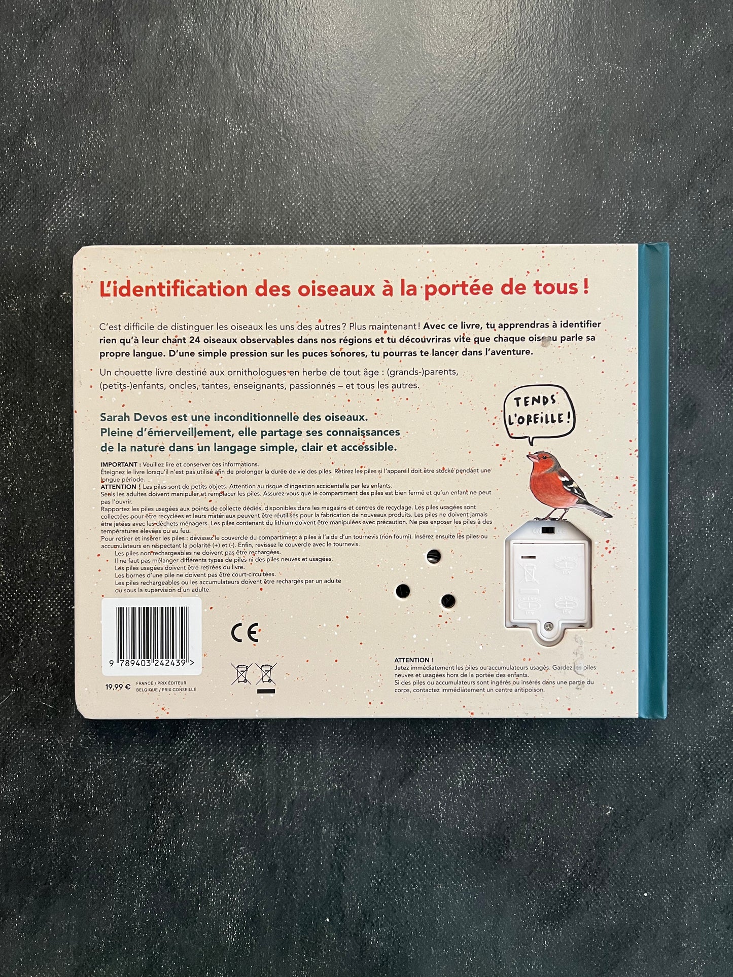 Livre sonore - les chants d'oiseaux