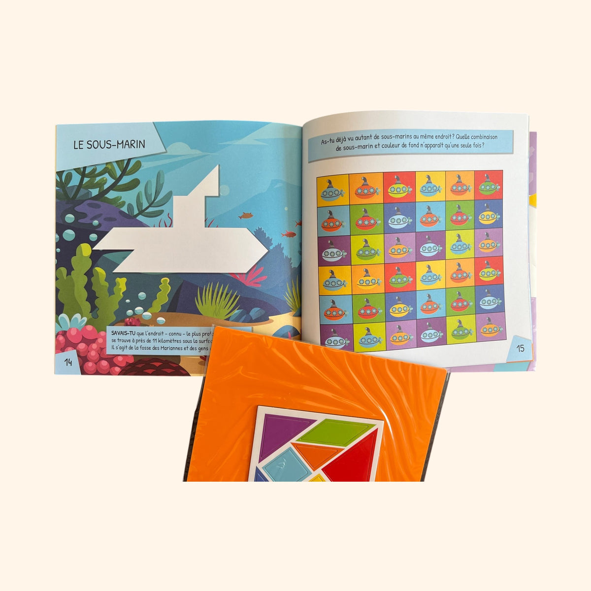 Je joue au tangram - Les transports | Jeu d'observation et logique 4-7 ans