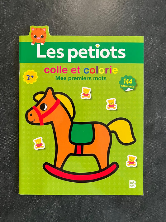 Les petiots colle et colorie - mes premiers mots