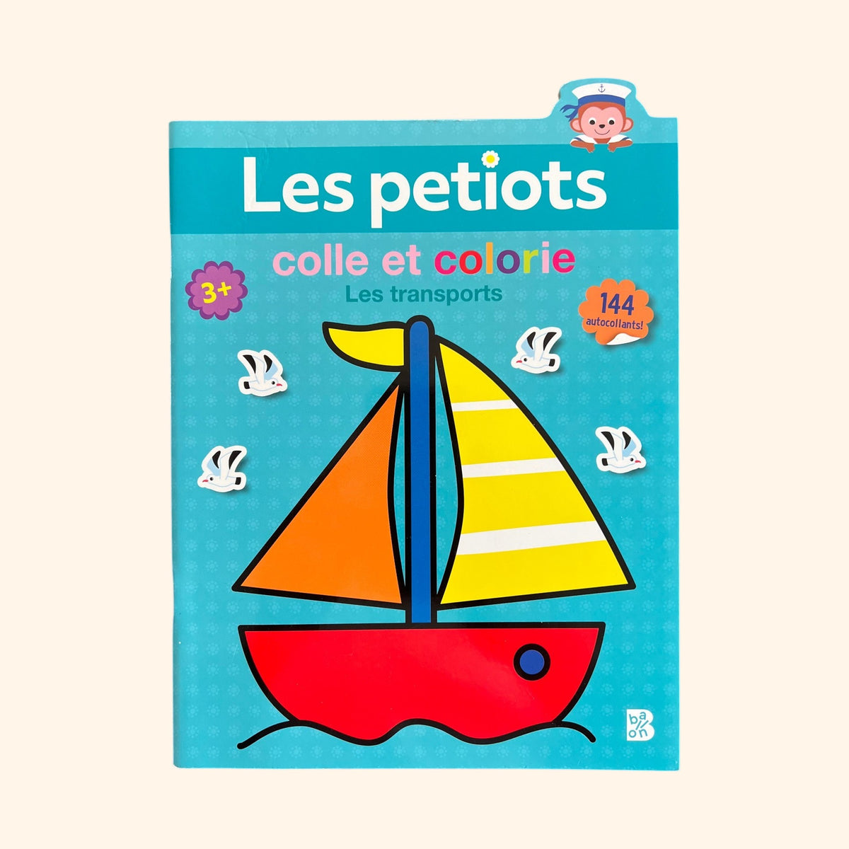 Les petiots colle et colorie - Les transports | Dès 3 ans