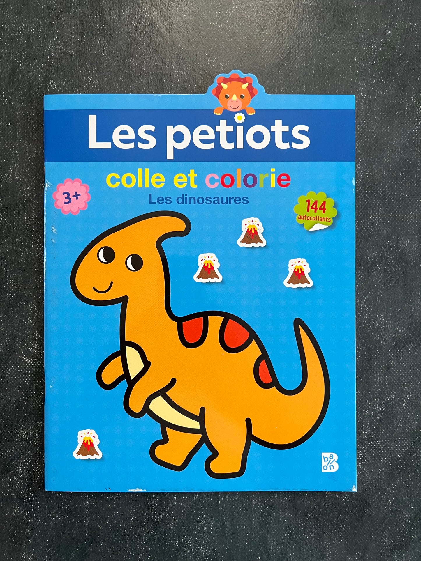 Les petiots colle et colorie - les dinosaures