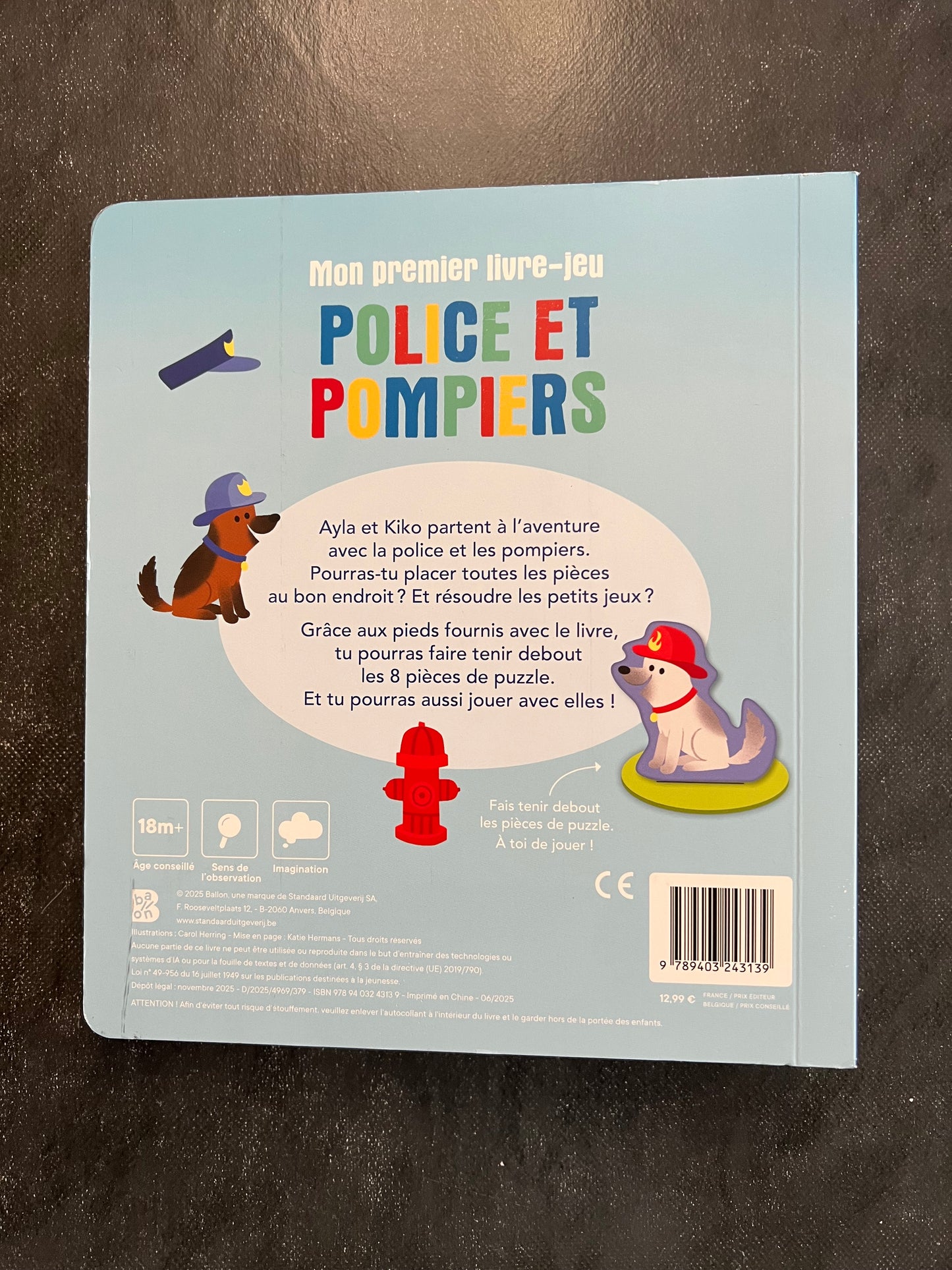 Mon premier livre-jeu - police et pompiers