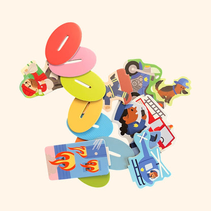 Mon premier livre-jeu - Police et pompiers (3-5 ans)