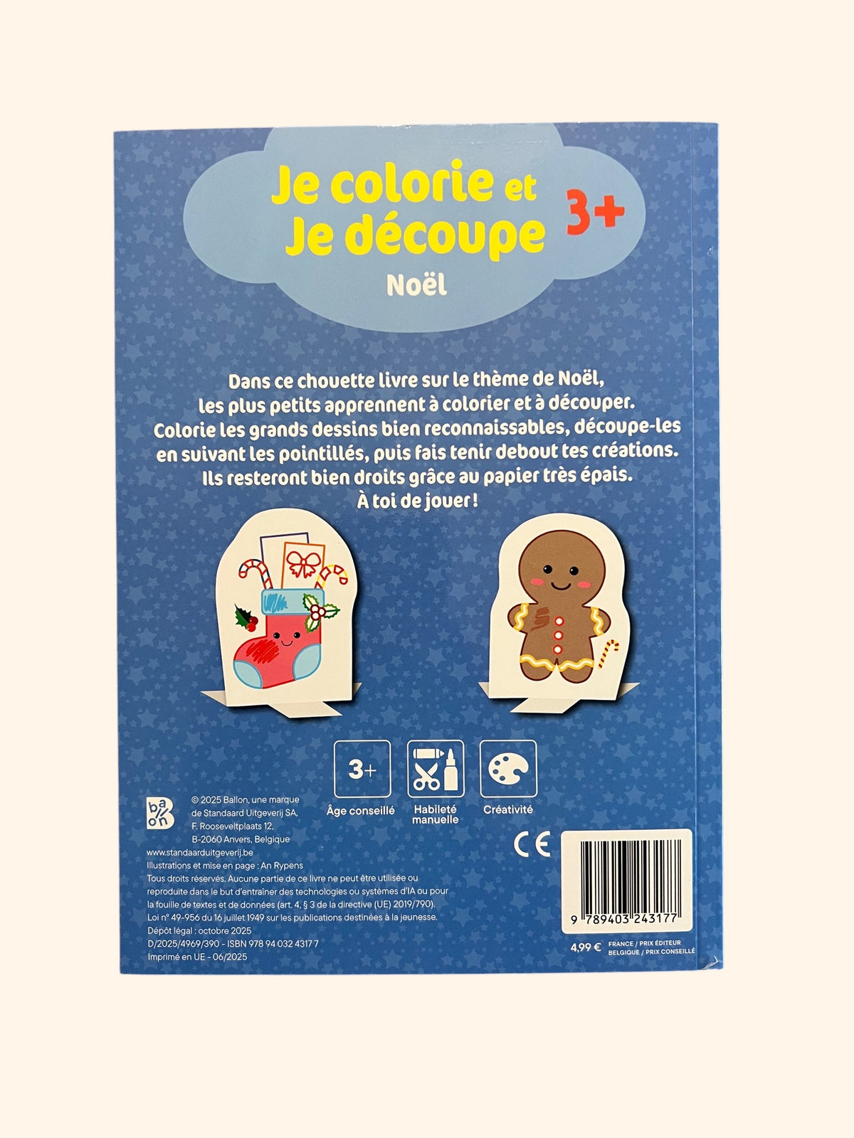 Je colorie et je découpe - Noël | Dès 4 ans