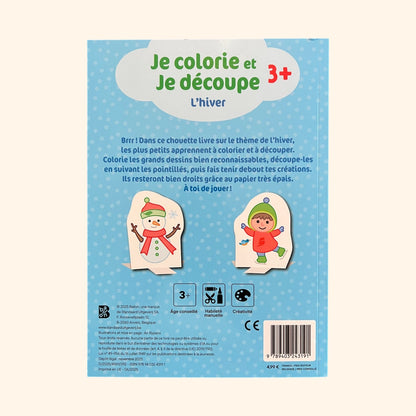 Je colorie et je découpe - L'hiver (3-6 ans)