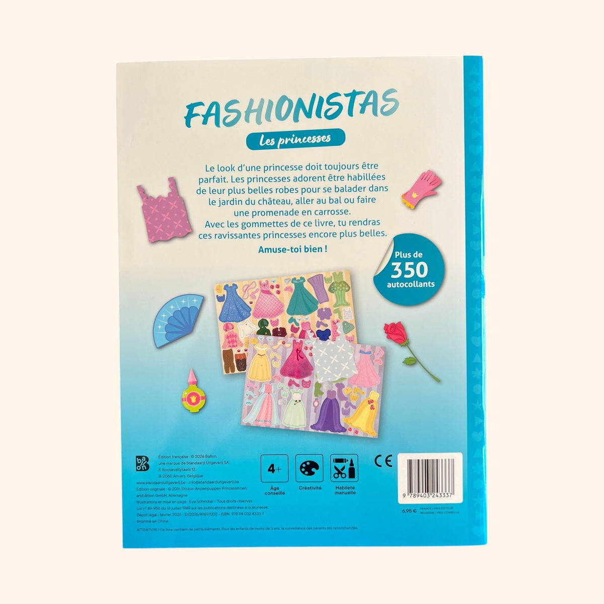 Fashionistas - Les Princesses - Album Mode pour Filles 7-10 ans