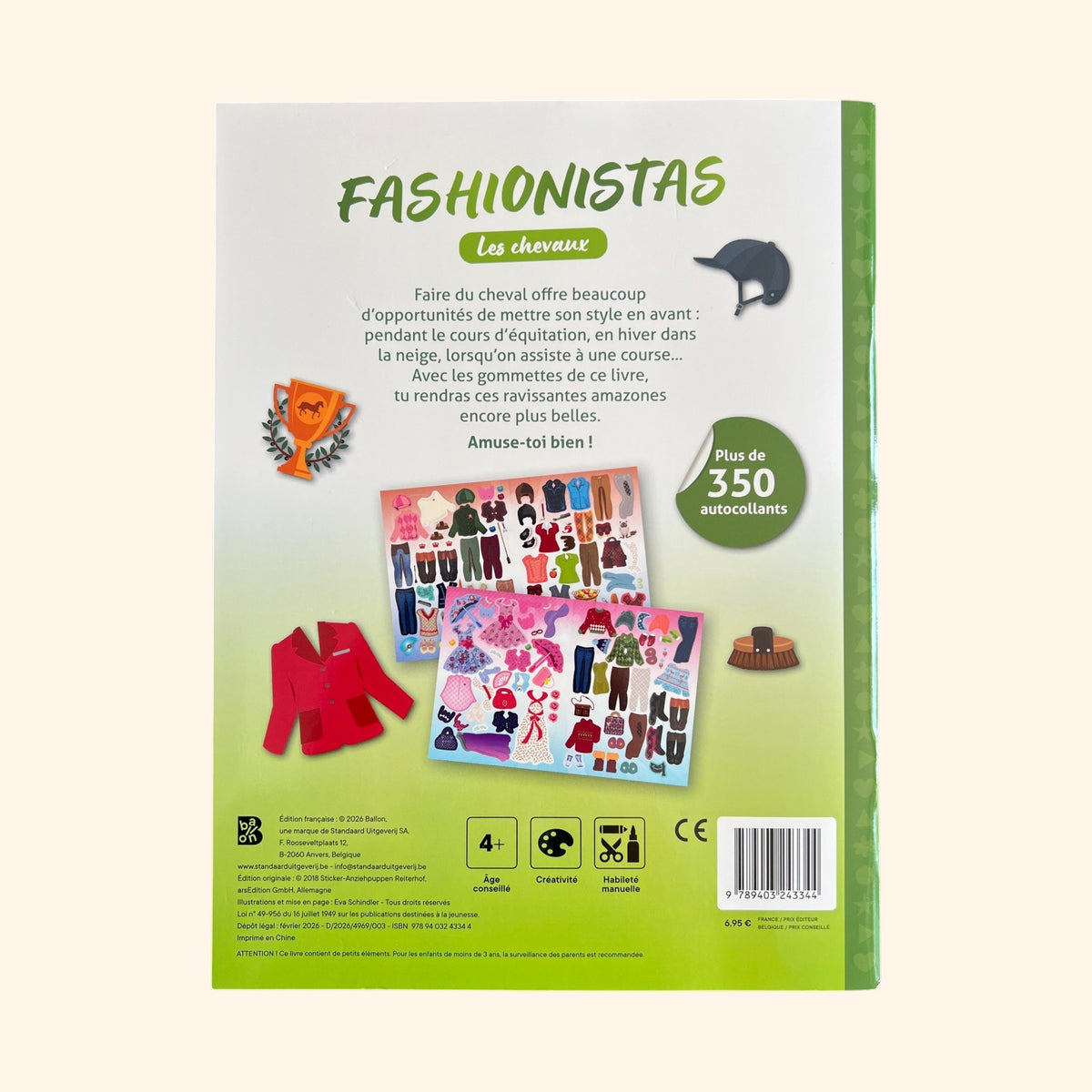 Fashionistas - Les chevaux | Album mode pour enfants 5-8 ans