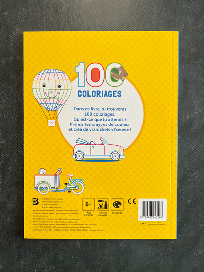 100 coloriages - les transports