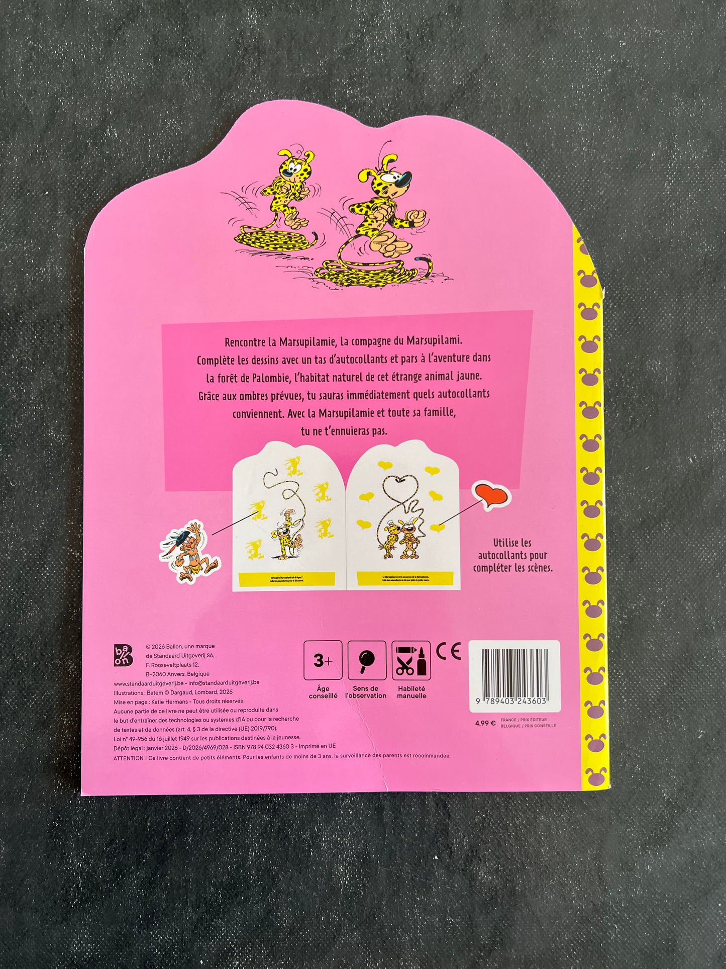 Livre de jeux - Marsupilami rose