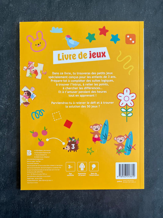 Livre de jeux - dès 3 ans