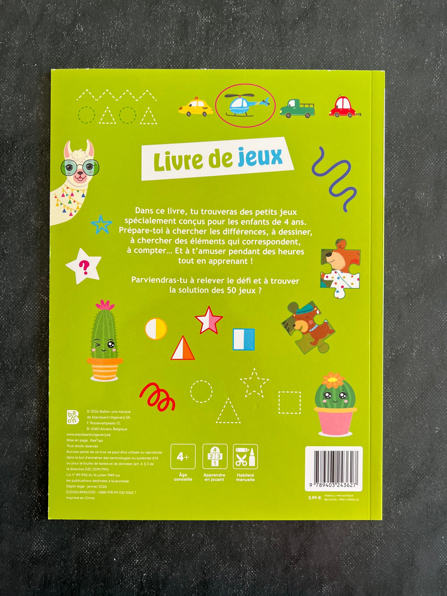 Livre de jeux - dès 4 ans