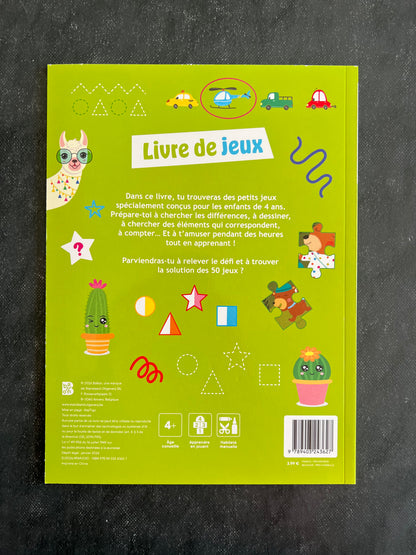 Livre de jeux - dès 4 ans