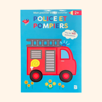 Mon premier bloc à colorier - Police et pompiers (3-5 ans)