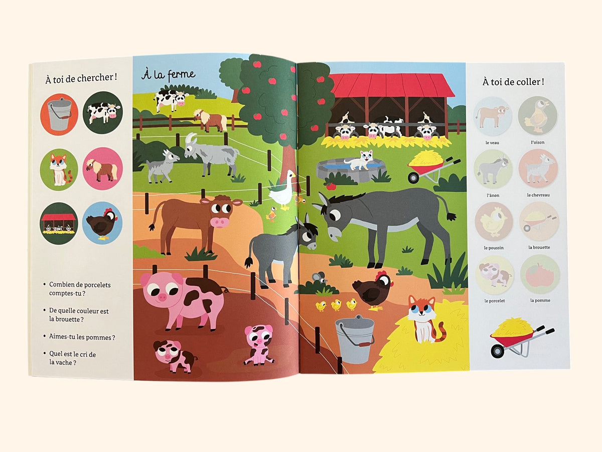 101 choses à trouver et à coller - Les bébés animaux | Dès 3 ans