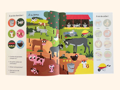 101 choses à trouver et à coller - Les bébés animaux | Dès 3 ans