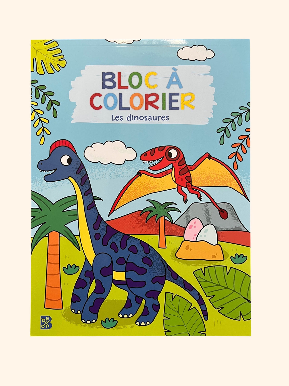 Bloc à colorier - Les dinosaures | Dès 3 ans