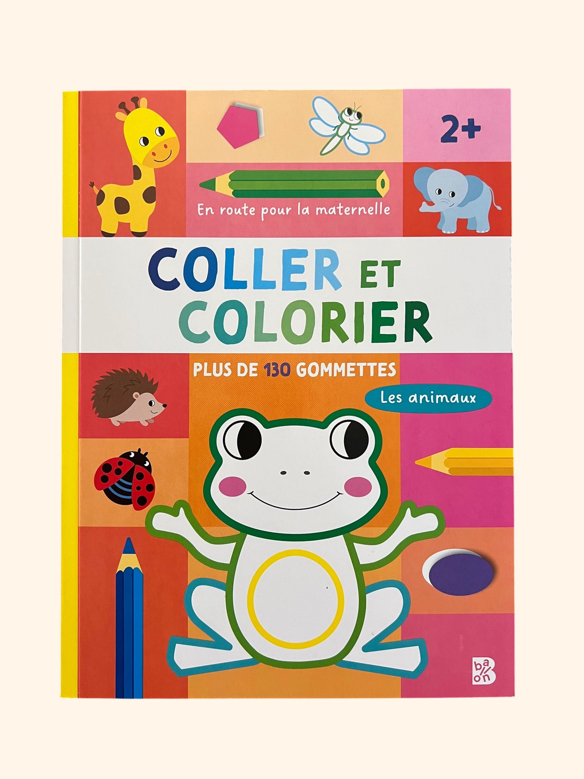 En route pour la maternelle - Coller et colorier - Les animaux | Dès 2 ans
