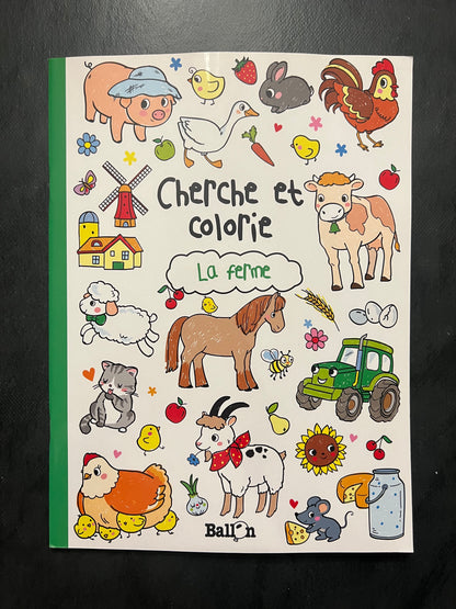 Cherche et colorie - la ferme